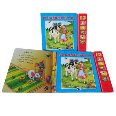 Interesting Story Book with Sound Module, High Quality Music Book Printing ,Fancy Board Book for Children Educational Sound Book